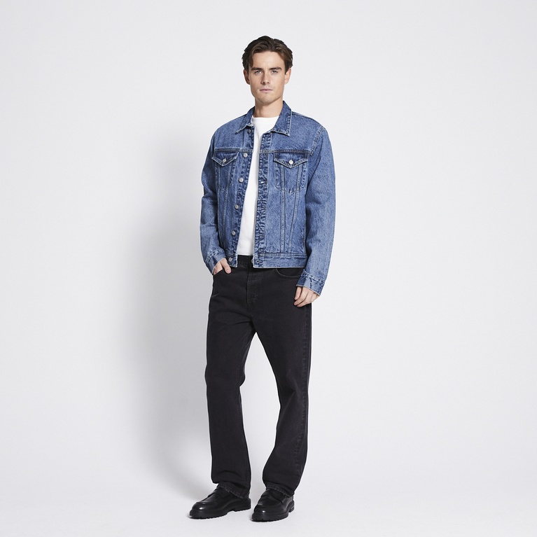 Trucker jacket "Trucker" Blue Used